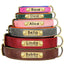 Customized Leather ID Nameplate Dog Collar Soft Padded Dogs Collars Free Engraving Name for Small Medium Large Dogs Adjustable - Slobuy