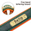 Customized Leather ID Nameplate Dog Collar Soft Padded Dogs Collars Free Engraving Name for Small Medium Large Dogs Adjustable - Slobuy