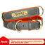 Customized Leather ID Nameplate Dog Collar Soft Padded Dogs Collars Free Engraving Name for Small Medium Large Dogs Adjustable - Slobuy