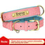 Customized Leather ID Nameplate Dog Collar Soft Padded Dogs Collars Free Engraving Name for Small Medium Large Dogs Adjustable - Slobuy