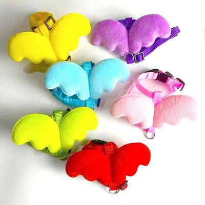Cute Angel Wing Pet Rabbit Harness and Leash for Cats Rabbits Personalized Rabbit Harnesses Bunny Accessories Hamster Clothes - Slobuy
