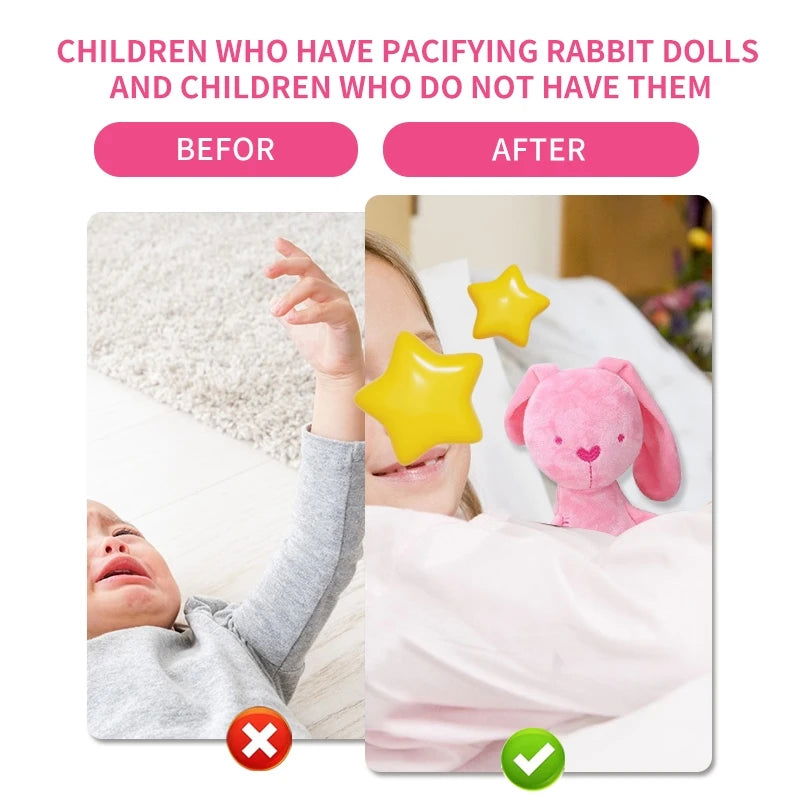 Cute Cartoon Plush Cloth Rabbit Doll Kids Toys Birthday Gift Baby Stroller Sleeping Partners Crib Tent Decor Ornaments - Slobuy