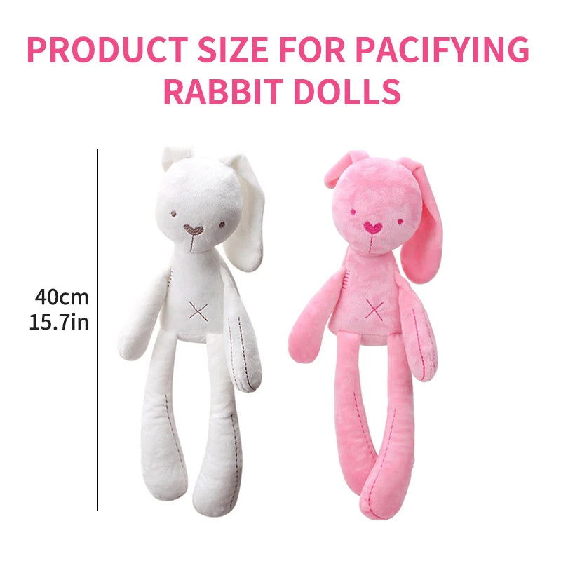 Cute Cartoon Plush Cloth Rabbit Doll Kids Toys Birthday Gift Baby Stroller Sleeping Partners Crib Tent Decor Ornaments - Slobuy