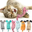 Cute Cat Toys Funny Interactive Plush Cat Toy Mini Teeth Grinding Catnip Toys Kitten Chewing Squeaky Toy Pets Accessories - Slobuy