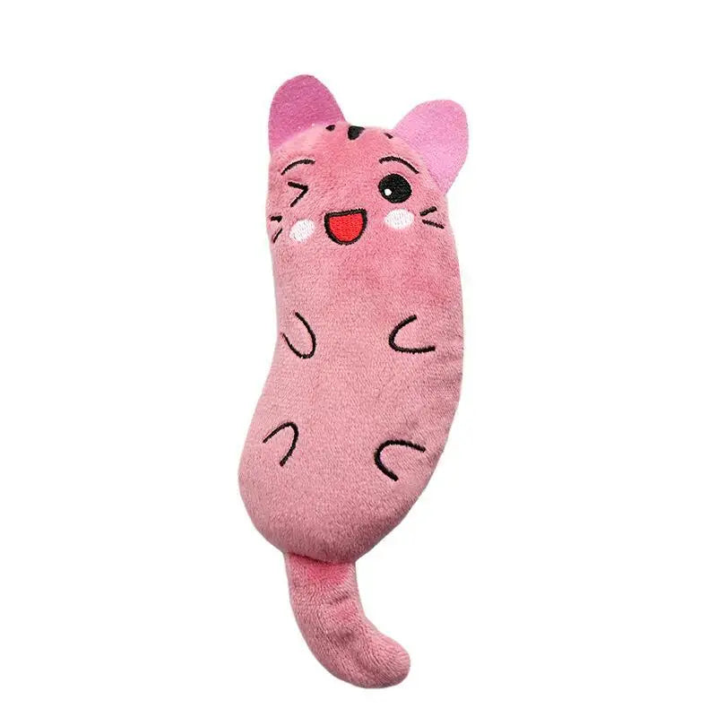 Cute Cat Toys Funny Interactive Plush Cat Toy Mini Teeth Grinding Catnip Toys Kitten Chewing Squeaky Toy Pets Accessories - Slobuy