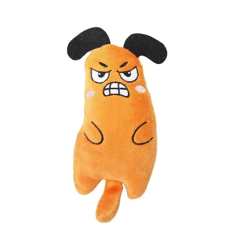 Cute Cat Toys Funny Interactive Plush Cat Toy Mini Teeth Grinding Catnip Toys Kitten Chewing Squeaky Toy Pets Accessories - Slobuy