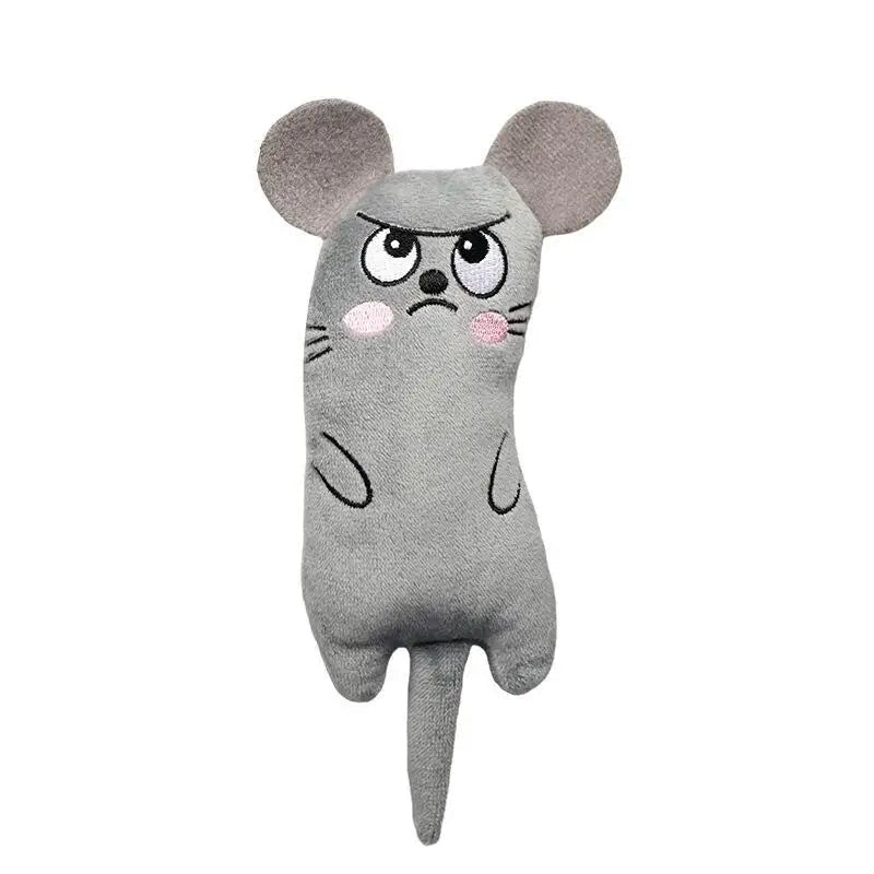 Cute Cat Toys Funny Interactive Plush Cat Toy Mini Teeth Grinding Catnip Toys Kitten Chewing Squeaky Toy Pets Accessories - Slobuy