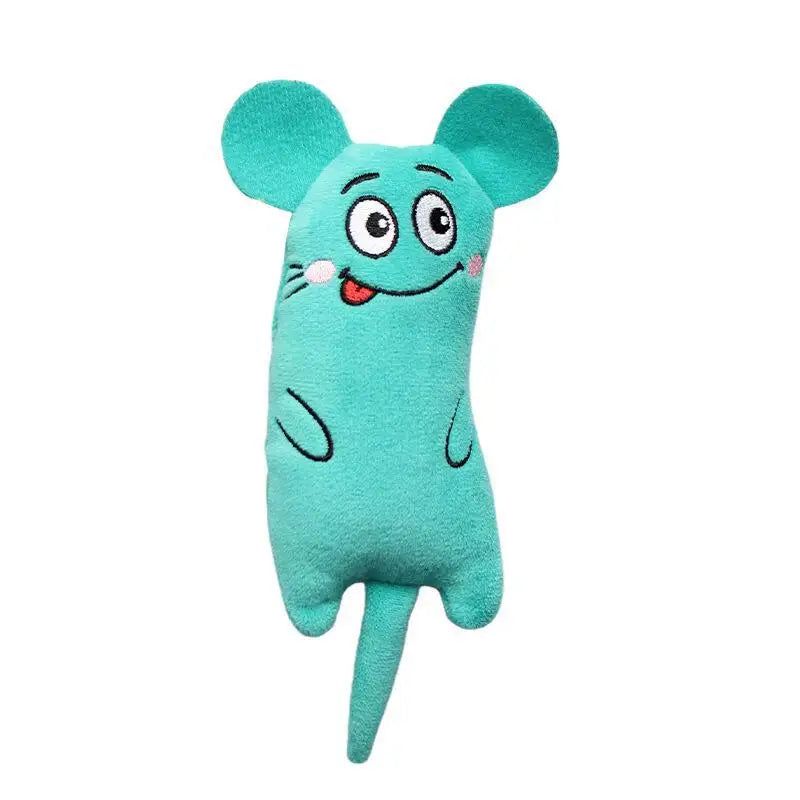 Cute Cat Toys Funny Interactive Plush Cat Toy Mini Teeth Grinding Catnip Toys Kitten Chewing Squeaky Toy Pets Accessories - Slobuy