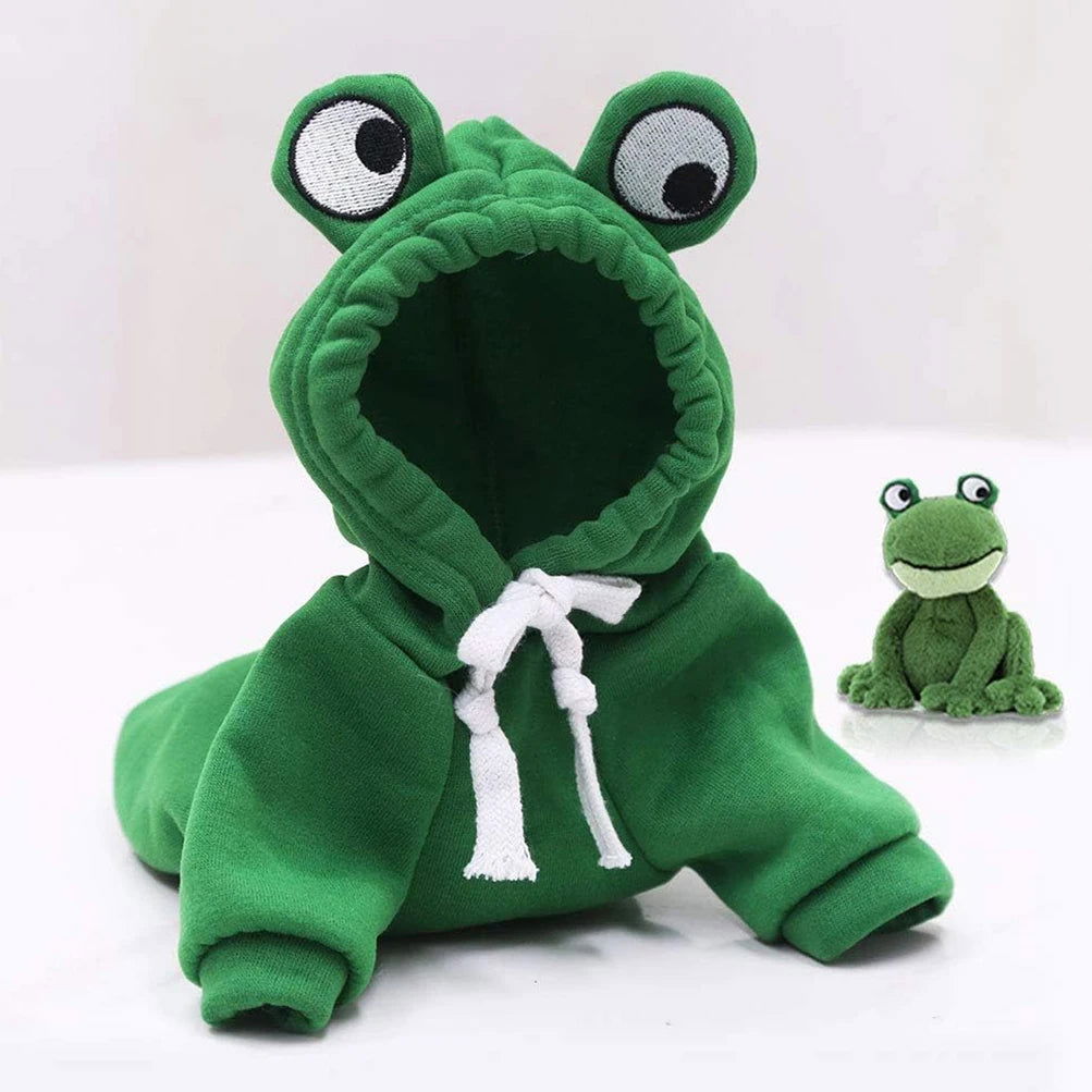 Cute Dog Hoodie Frog Shape Dog Coats Pet Halloween Cosplay Costume Pet Clothes Dogs Hooded Sweatshirt for Puppies Cat - Slobuy
