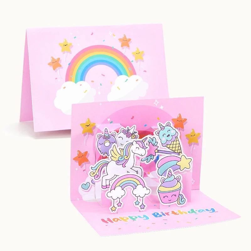 Cute Dog Pop Up Greeting Cards Pretty Animals Birthday Card With Envelope DIY Birthday Gifts Birthday Anniversary Greeting Card - Slobuy