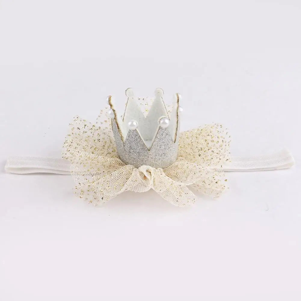 Cute Kids Baby Girl Toddler Lace Crown Hair Band Headwear Headband Accessories - Slobuy