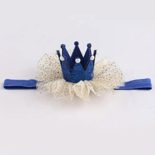 Cute Kids Baby Girl Toddler Lace Crown Hair Band Headwear Headband Accessories - Slobuy