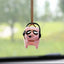 Cute Pig with Glasses Car Pendant Auto Rearview Mirror Pendants Swing Pig Coche Interior Decoraction Accessories Creative Gift - Slobuy
