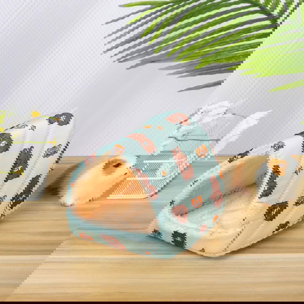 Cute Small Animal Sleeping Bed Hamster House Mini Pet Rabbit Squirrel Winter Warm Nest Comfortable Guinea Pig Nest - Slobuy
