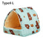 Cute Small Animal Sleeping Bed Hamster House Mini Pet Rabbit Squirrel Winter Warm Nest Comfortable Guinea Pig Nest - Slobuy