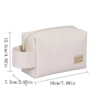 Cute Small Makeup Bag Portable Cosmetic Bag Travel Make Up Pouch Waterproof Toiletry Bags for Beauty Accessories Gift for Women - Slobuy