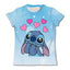 Cute Stitch printed girls T-shirt cartoon Disney children's short sleeved summer kids casual T shirts boy sports shirt quick dry - Slobuy