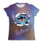 Cute Stitch printed girls T-shirt cartoon Disney children's short sleeved summer kids casual T shirts boy sports shirt quick dry - Slobuy