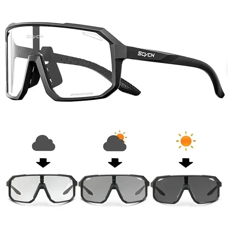 Cycling Glasses Photochromic Sunglasses Men Women Mountain Bike Road Eyewear New Bicycle Riding Outdoor Sports Hiking Goggles - Slobuy