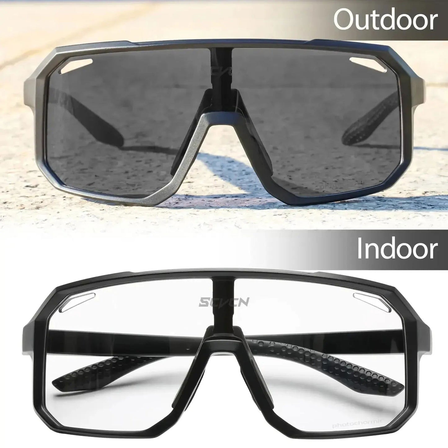 Cycling Glasses Photochromic Sunglasses Men Women Mountain Bike Road Eyewear New Bicycle Riding Outdoor Sports Hiking Goggles - Slobuy
