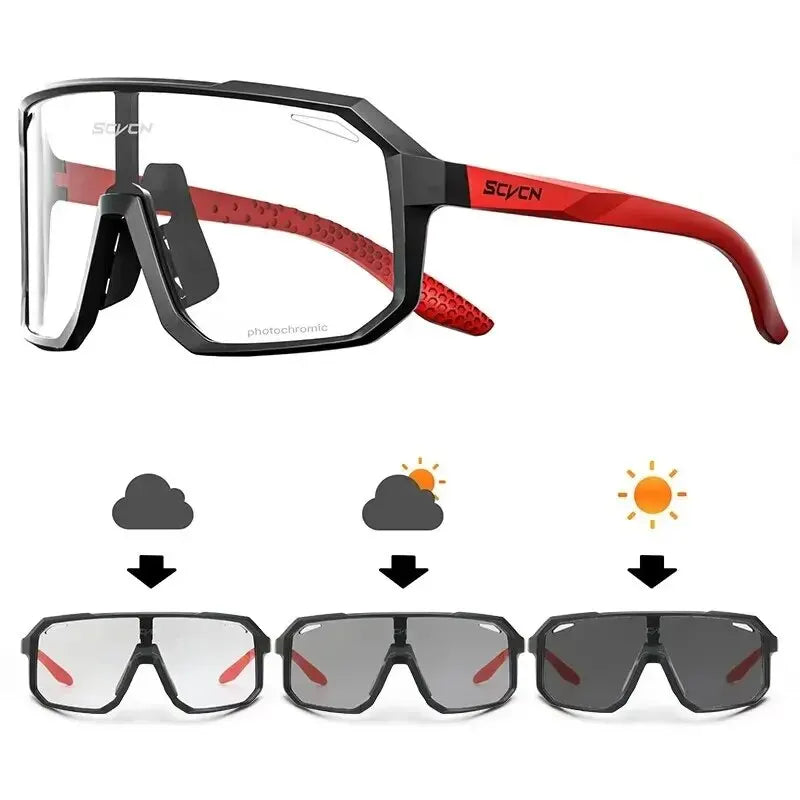 Cycling Glasses Photochromic Sunglasses Men Women Mountain Bike Road Eyewear New Bicycle Riding Outdoor Sports Hiking Goggles - Slobuy