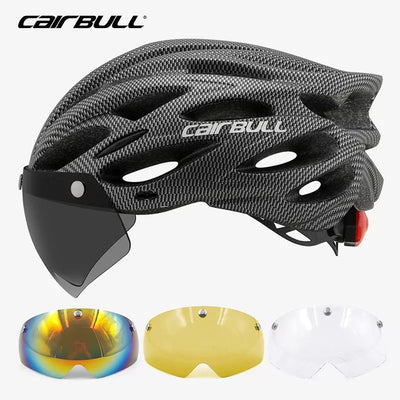 Cycling Helmet Light Road Mtb Mountain Bike Bicycle Led Helmet 54-62cm for Men Women Visored Bicycle Helmet Casco Accesorios - Slobuy