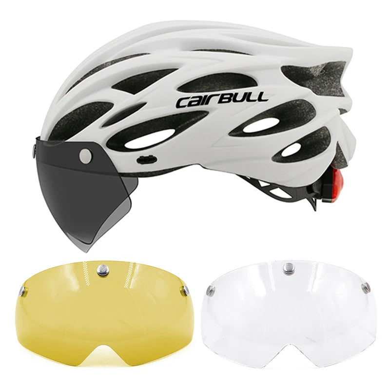 Cycling Helmet Light Road Mtb Mountain Bike Bicycle Led Helmet 54-62cm for Men Women Visored Bicycle Helmet Casco Accesorios - Slobuy