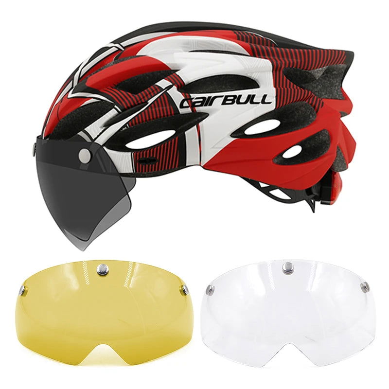 Cycling Helmet Light Road Mtb Mountain Bike Bicycle Led Helmet 54-62cm for Men Women Visored Bicycle Helmet Casco Accesorios - Slobuy