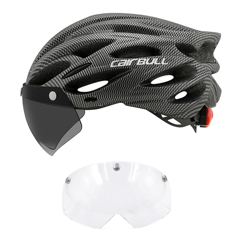 Cycling Helmet Light Road Mtb Mountain Bike Bicycle Led Helmet 54-62cm for Men Women Visored Bicycle Helmet Casco Accesorios - Slobuy