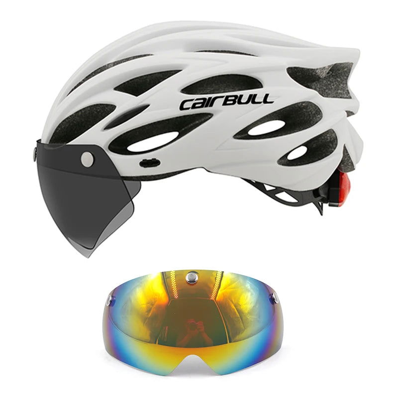 Cycling Helmet Light Road Mtb Mountain Bike Bicycle Led Helmet 54-62cm for Men Women Visored Bicycle Helmet Casco Accesorios - Slobuy