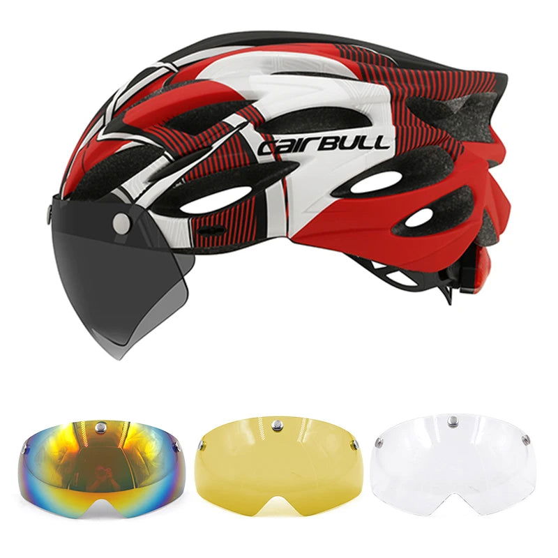 Cycling Helmet Light Road Mtb Mountain Bike Bicycle Led Helmet 54-62cm for Men Women Visored Bicycle Helmet Casco Accesorios - Slobuy