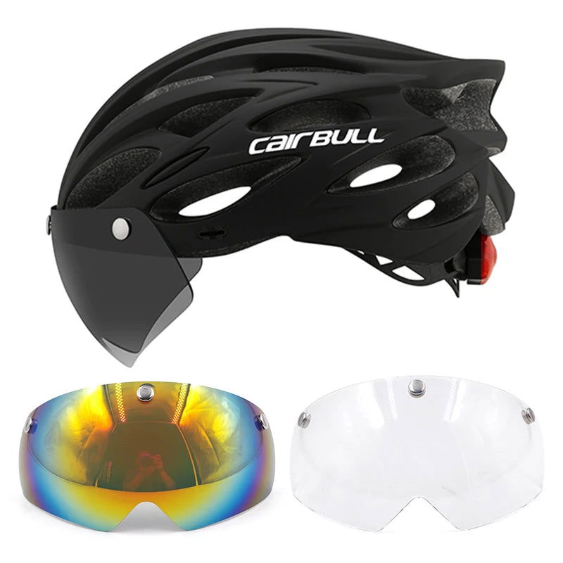 Cycling Helmet Light Road Mtb Mountain Bike Bicycle Led Helmet 54-62cm for Men Women Visored Bicycle Helmet Casco Accesorios - Slobuy