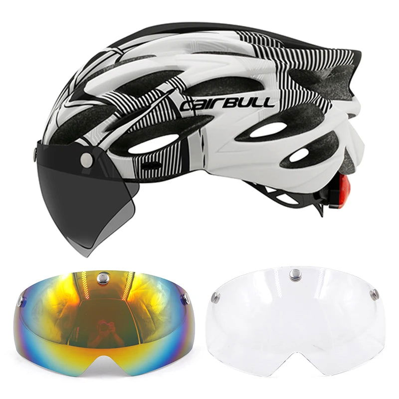 Cycling Helmet Light Road Mtb Mountain Bike Bicycle Led Helmet 54-62cm for Men Women Visored Bicycle Helmet Casco Accesorios - Slobuy