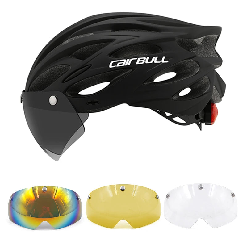 Cycling Helmet Light Road Mtb Mountain Bike Bicycle Led Helmet 54-62cm for Men Women Visored Bicycle Helmet Casco Accesorios - Slobuy