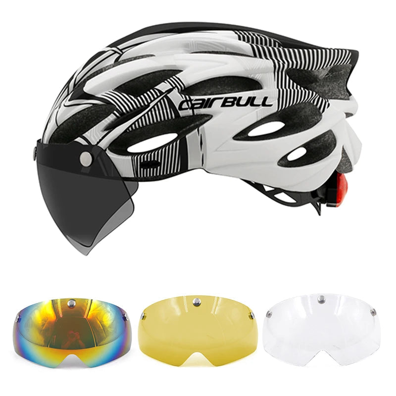 Cycling Helmet Light Road Mtb Mountain Bike Bicycle Led Helmet 54-62cm for Men Women Visored Bicycle Helmet Casco Accesorios - Slobuy
