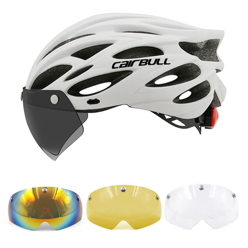 Cycling Helmet Light Road Mtb Mountain Bike Bicycle Led Helmet 54-62cm for Men Women Visored Bicycle Helmet Casco Accesorios - Slobuy
