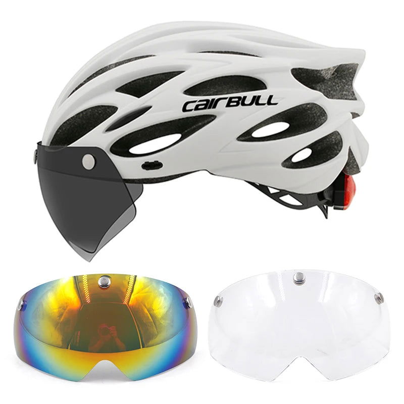 Cycling Helmet Light Road Mtb Mountain Bike Bicycle Led Helmet 54-62cm for Men Women Visored Bicycle Helmet Casco Accesorios - Slobuy