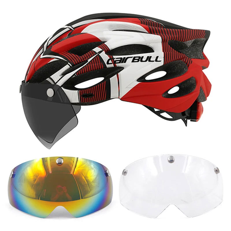 Cycling Helmet Light Road Mtb Mountain Bike Bicycle Led Helmet 54-62cm for Men Women Visored Bicycle Helmet Casco Accesorios - Slobuy