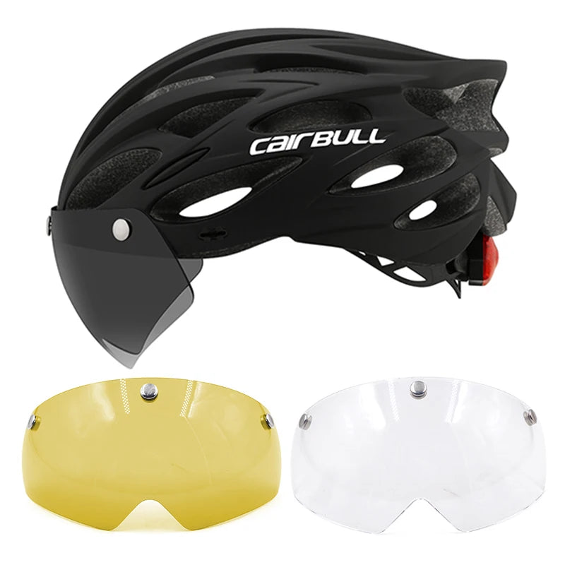 Cycling Helmet Light Road Mtb Mountain Bike Bicycle Led Helmet 54-62cm for Men Women Visored Bicycle Helmet Casco Accesorios - Slobuy