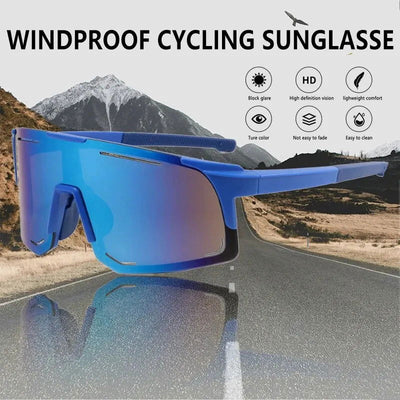 Cycling Sunglasses UV400 Protection Windproof Glasses For Men Women Road Riding Bike Sport Eyeware Goggles - Slobuy