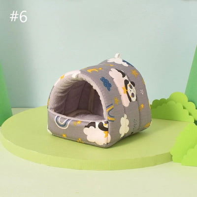 D0AD Hamster Sleeping Bed Small Animal Hammock Bed Hideout Bedding Toy Winter House - Slobuy