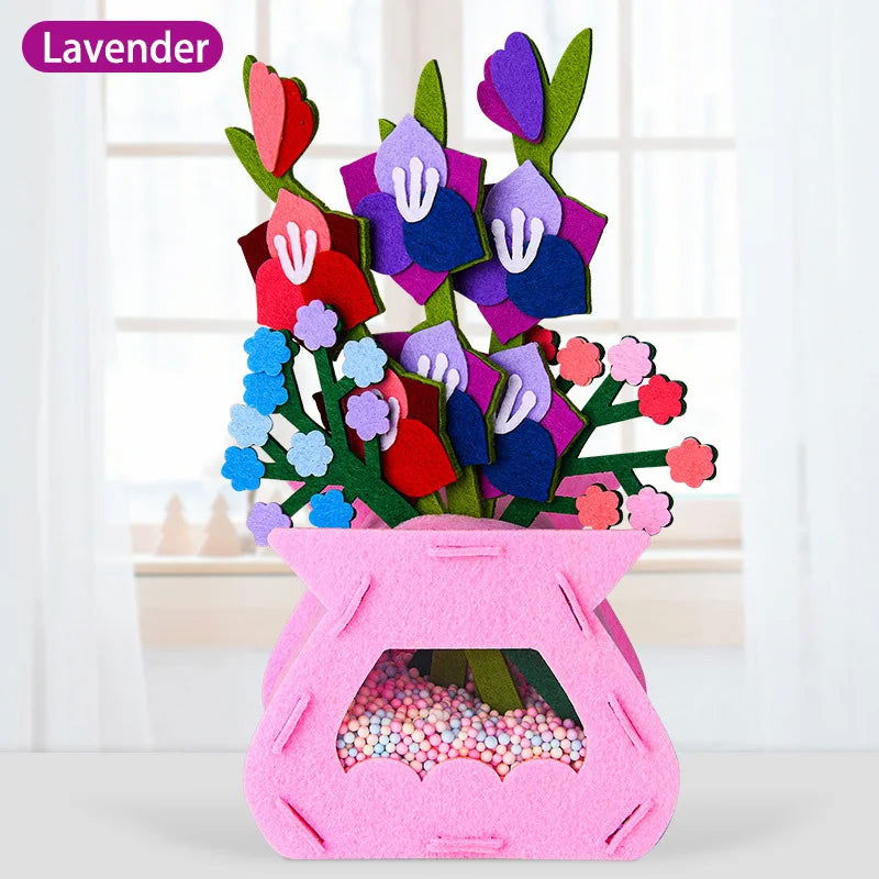 DIY Flower Toys Montessori Arts Crafts Non-weaving Handicrafts Flowerpot Toys for Kid Gift Early Preschool Educational Gift - Slobuy