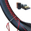 DIY Soft Fiber Leather Steering Wheel Covers Universal braid Car steering-wheel With Needles And Thread Interior accessories - Slobuy