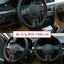 DIY Soft Fiber Leather Steering Wheel Covers Universal braid Car steering-wheel With Needles And Thread Interior accessories - Slobuy