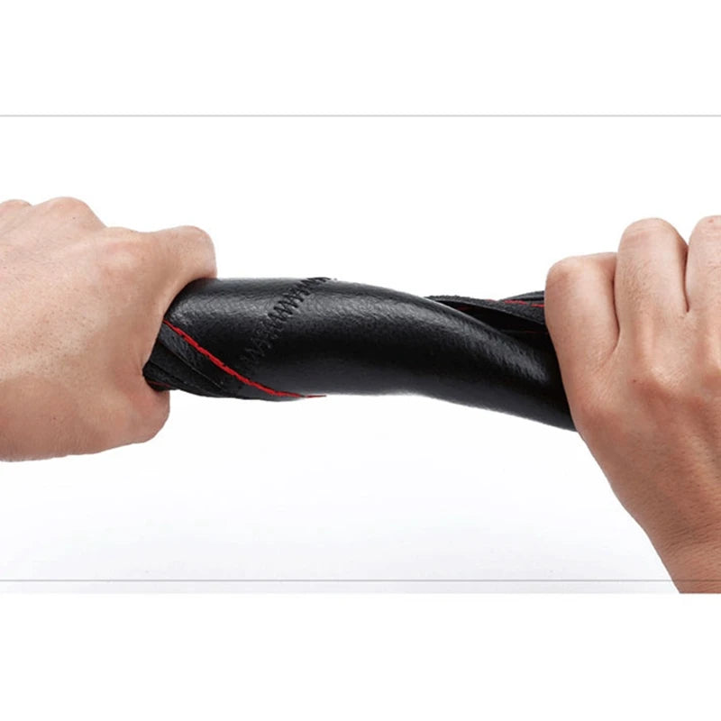DIY Soft Fiber Leather Steering Wheel Covers Universal braid Car steering-wheel With Needles And Thread Interior accessories - Slobuy