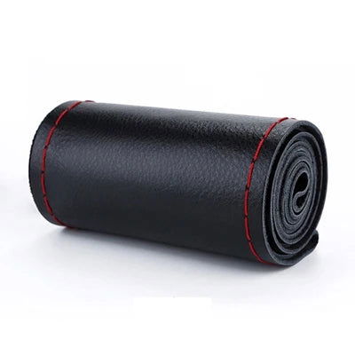 DIY Soft Fiber Leather Steering Wheel Covers Universal braid Car steering-wheel With Needles And Thread Interior accessories - Slobuy