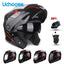 DOT Certification Uchoose Motorcycle Helmet Double Lens Cross Section Helmet Safety Modular Flip Helm Unisex Helmet With Visor - Slobuy