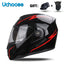 DOT Certification Uchoose Motorcycle Helmet Double Lens Cross Section Helmet Safety Modular Flip Helm Unisex Helmet With Visor - Slobuy