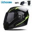 DOT Certification Uchoose Motorcycle Helmet Double Lens Cross Section Helmet Safety Modular Flip Helm Unisex Helmet With Visor - Slobuy