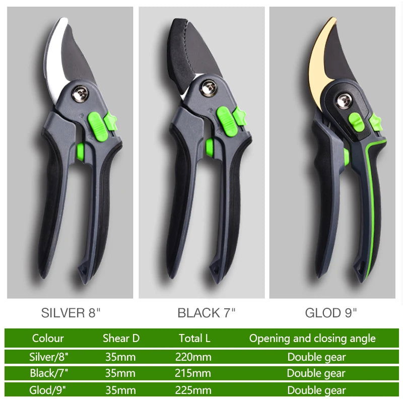 DTBD Plant Trim Horticulture Pruner Cut Secateur Shrub Garden Scissor Tool Branch Shear Orchard Pruning Shears Folding Saw Set - Slobuy